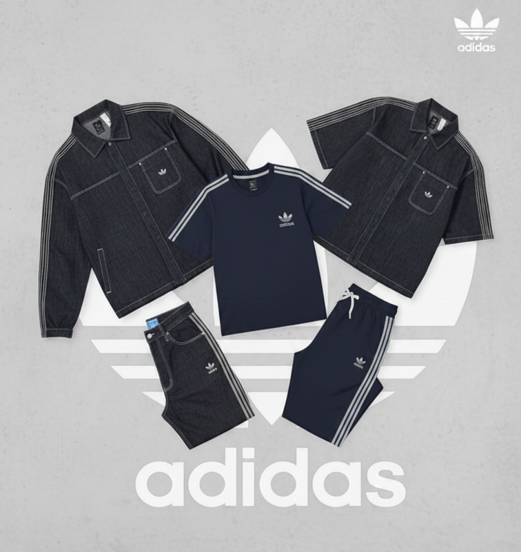 Urban Five-Piece Denim Outfit Set