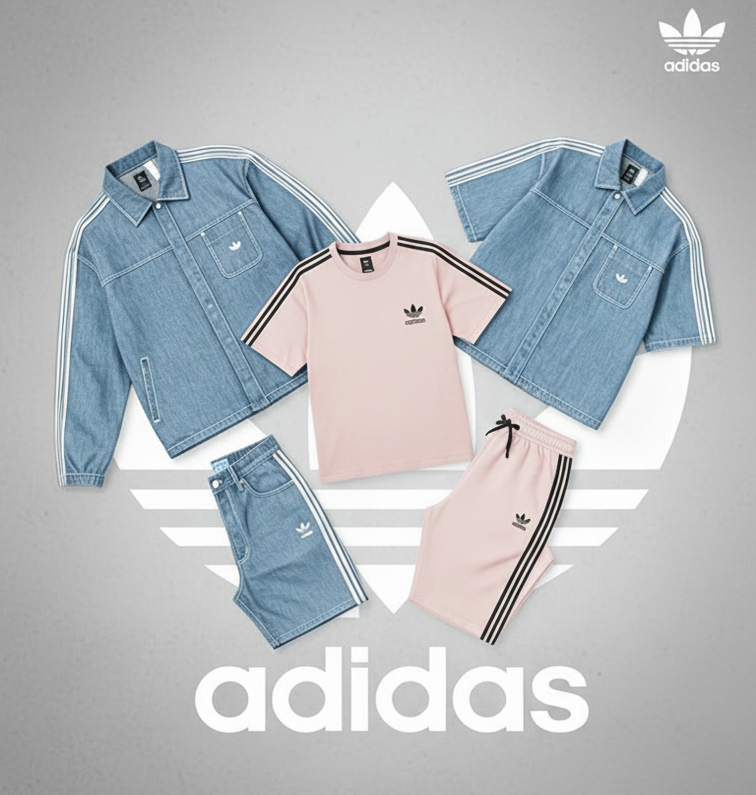 Urban Five-Piece Denim Outfit Set