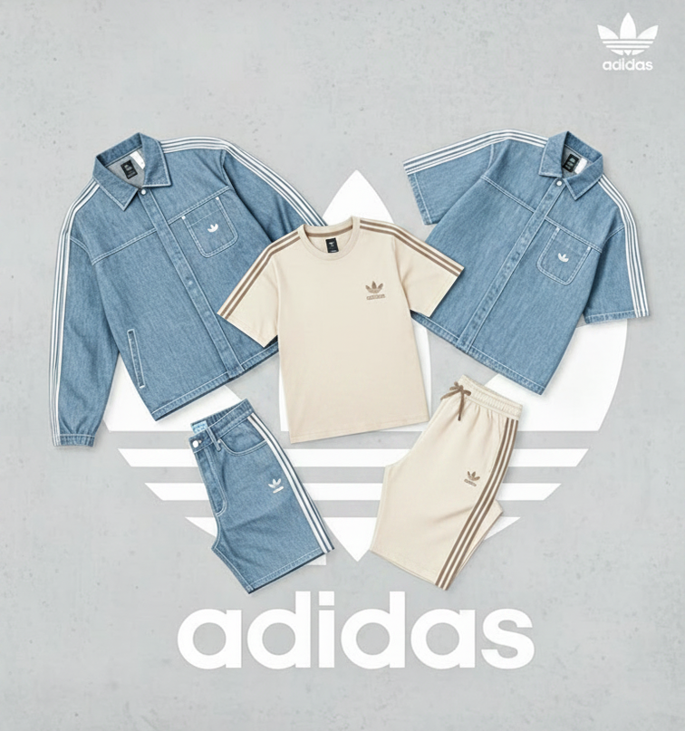 Urban Five-Piece Denim Outfit Set