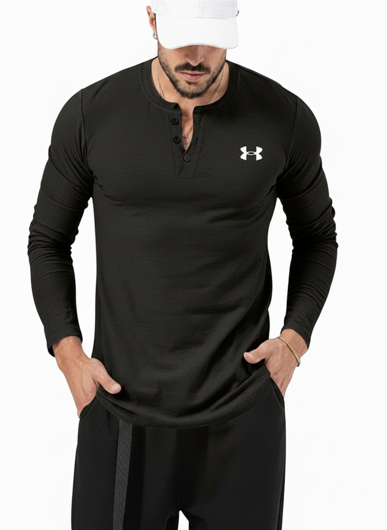 Retro Rugged Everyday Henley Shirt