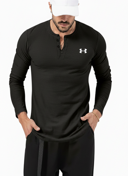 Retro Rugged Everyday Henley Shirt