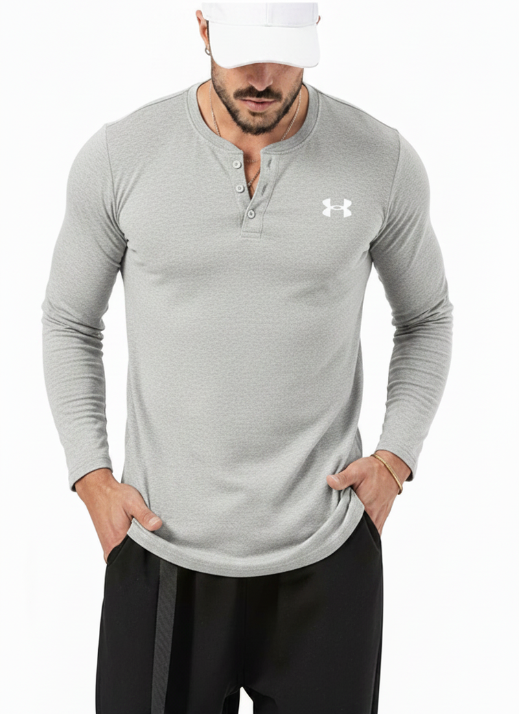 Retro Rugged Everyday Henley Shirt