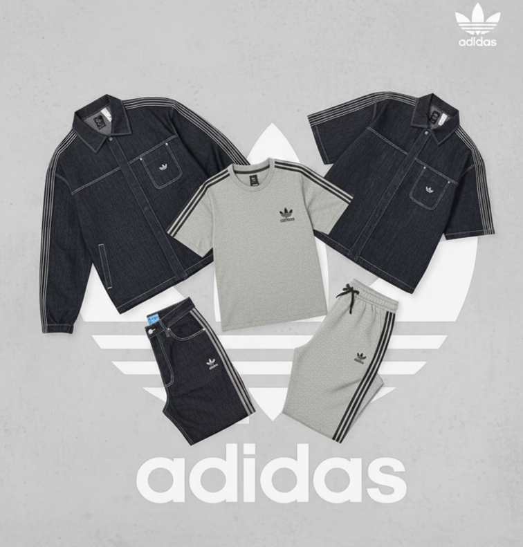Urban Five-Piece Denim Outfit Set