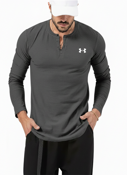 Retro Rugged Everyday Henley Shirt